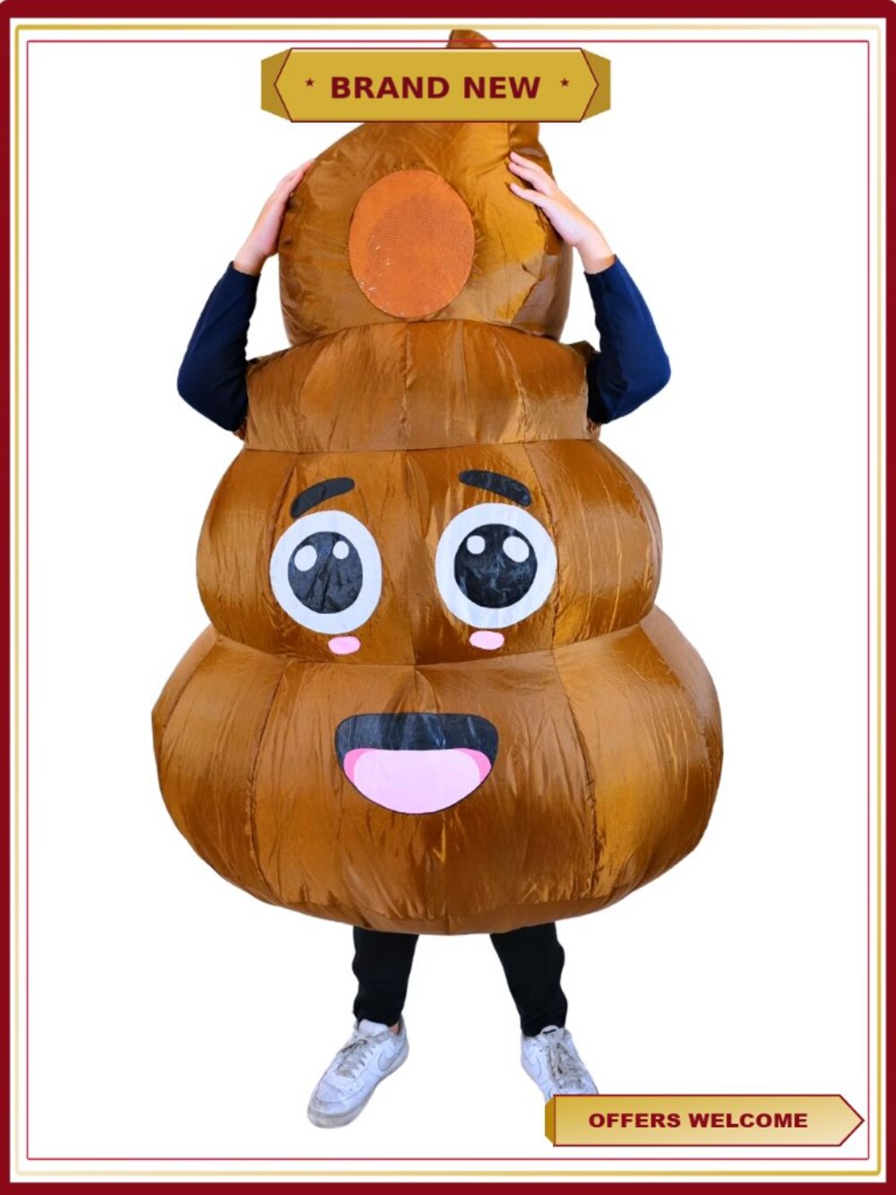 Inflatable Chicken Costume Halloween Blow Up Party Adult